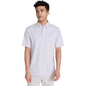 Faherty Men's XLarge Movement Polo Shirt Pima Cotton Blend Stripes